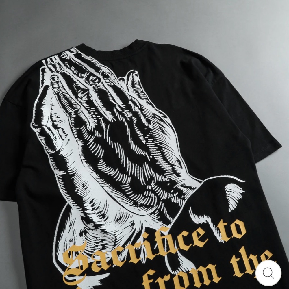 DARC SPORT X ” BODYBUILDING SAVED MY LIFE” PRAYING HANDS CREATOR SHIRT